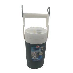 Igloo Sport 1/2 Gallon Beverage Cooler Charcoal Gray White with Fence Hooks